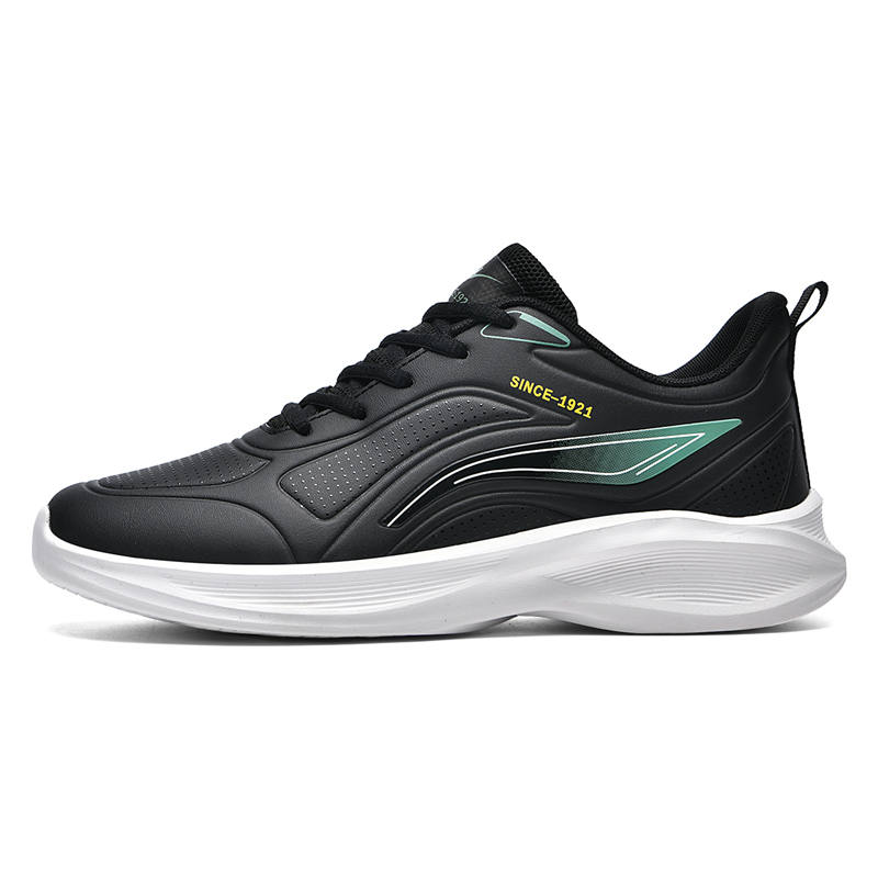 Binary Binary Low top Casual Training City Commuting Running Shoes Men's Black White