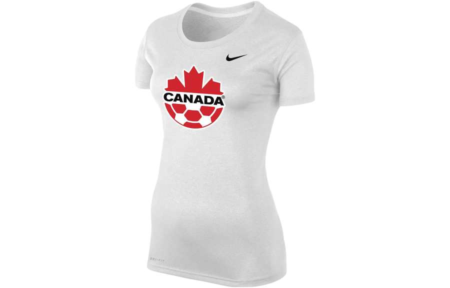 Nike Nike T Shirts Women's White Crew Neck Moderate Straight Fit