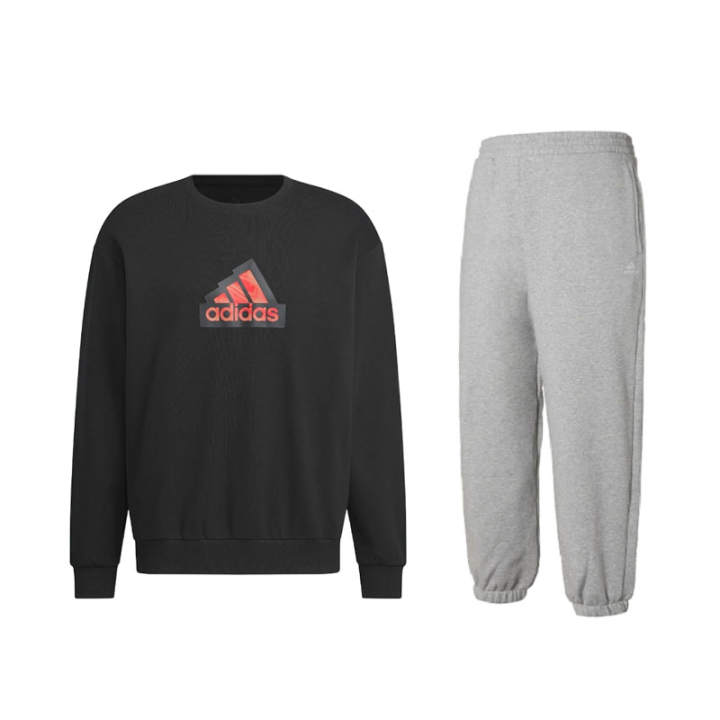 Adidas Adidas Sweatshirt Sets Unisex Crew Neck Moderate