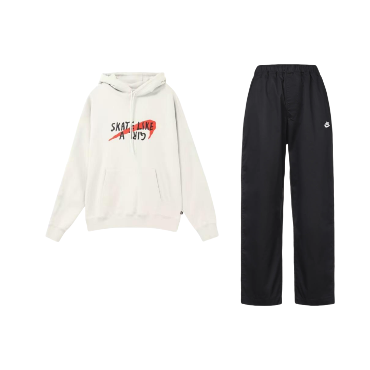 Nike Nike Sweatshirt Sets Unisex Hooded Moderate
