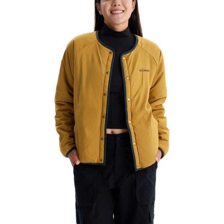 Columbia Jackets Women's Brown Crew Neck Moderate Other