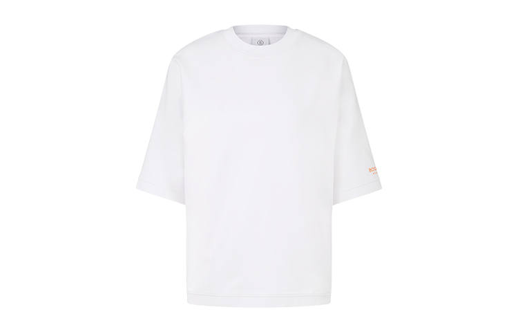 BOGNER T Shirts Women's Pure White Crew Neck Moderate Straight Fit
