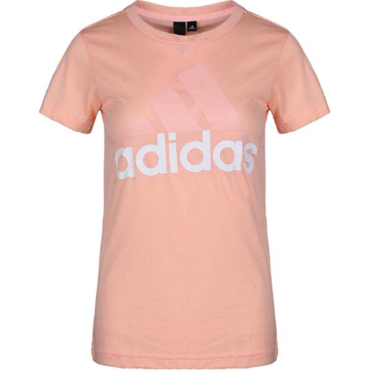 Adidas Adidas T Shirts Women's Yellow Crew Neck Moderate Straight Fit