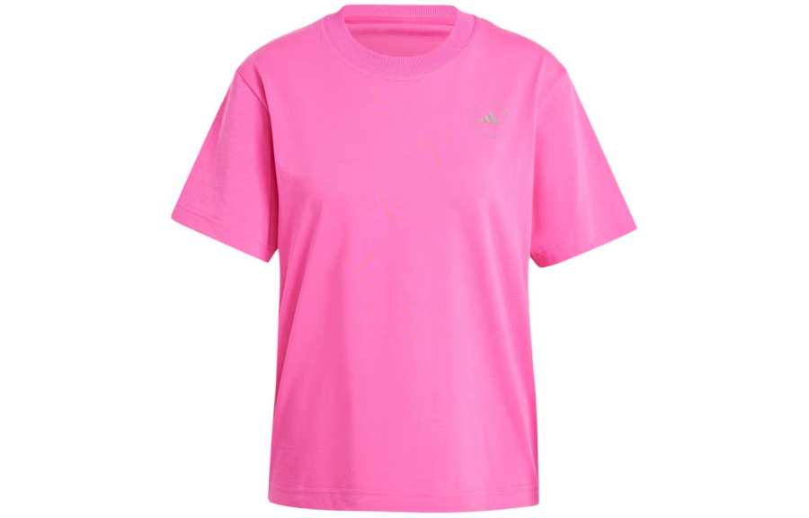 Adidas Adidas Drop Shoulder Sleeve T Shirt Women's Pure Magenta