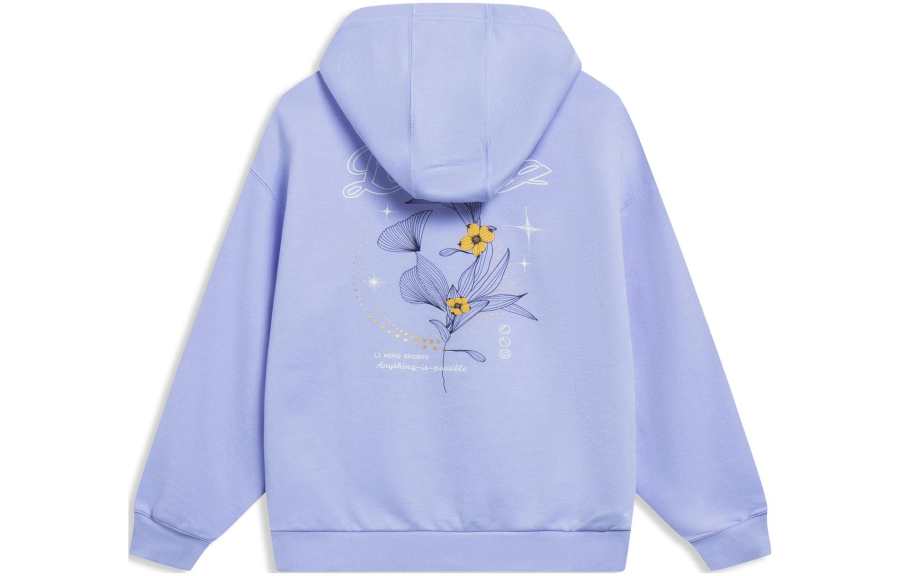 Li-Ning Li Ning Sports Trendy Collection Sweatshirt Women's Violet Blue Purple