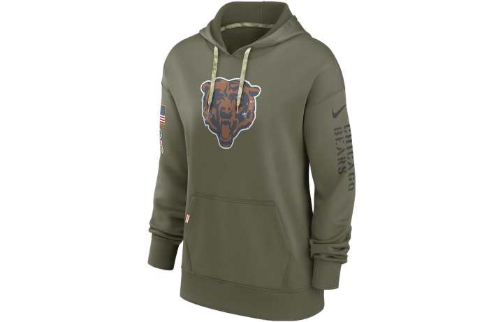 Nike Nike Chicago Bears Salute To Service Sideline Women's Nike Dri FIT Nfl Pullover Hoodie