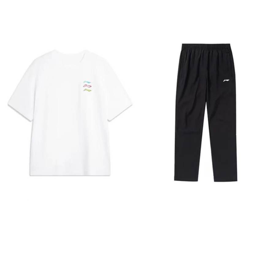 Li-Ning Li Ning Casual Sportswear Men's Crew Neck Moderate