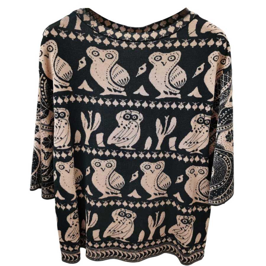 CHANEL Knitwear Women's Black Crew Neck Moderate Other