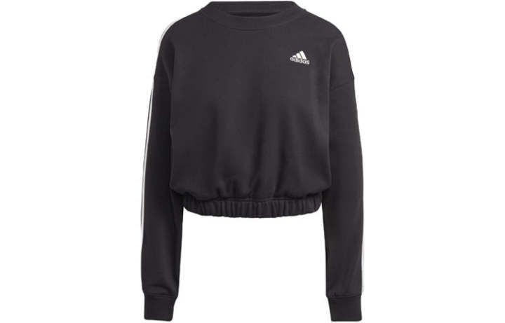 Adidas Adidas Essential Sweatshirts Women's Black Crew Neck Moderate Regular