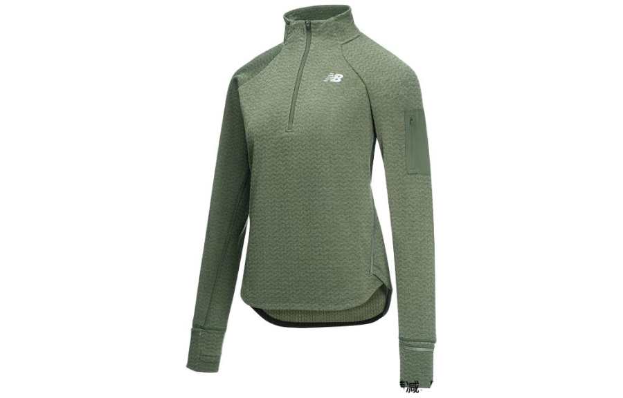 New Balance New Balance Sweatshirts Women's Green Stand Collar Moderate Other