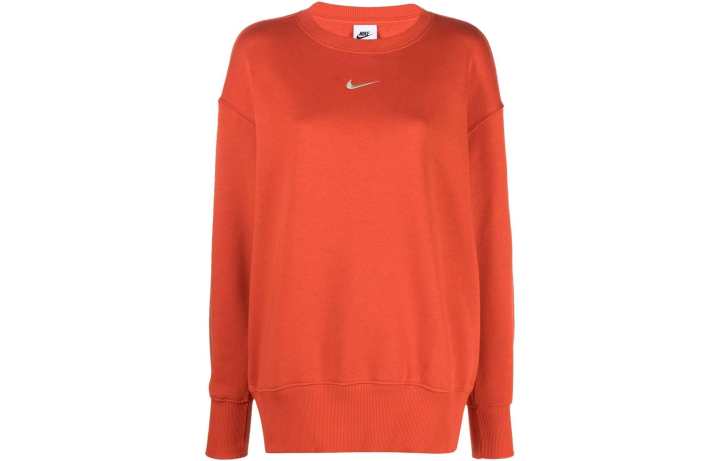 Nike Nike Sweatshirts Women's Orange Crew Neck Moderate Regular
