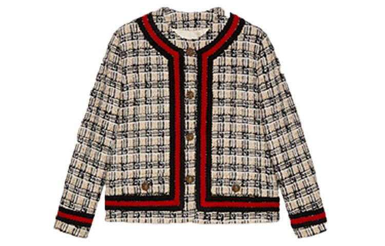 GUCCI 【Previous Season】check tweed jacket