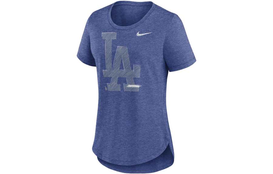 Nike Nike T Shirts Women's Blue Crew Neck Moderate Straight Fit