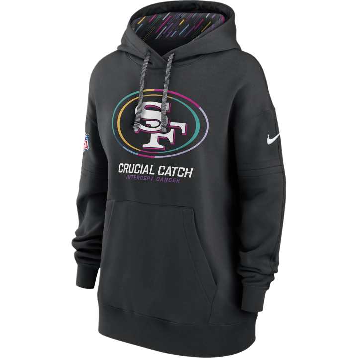 Nike Nike San Francisco 49ers Crucial Catch Club Women's Nike Nfl Pullover Hoodie