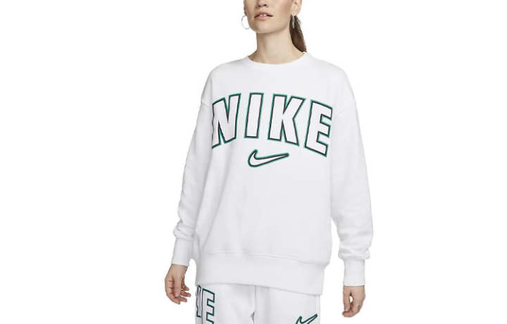 Nike Nike Sweatshirts Women's White Crew Neck Moderate Regular