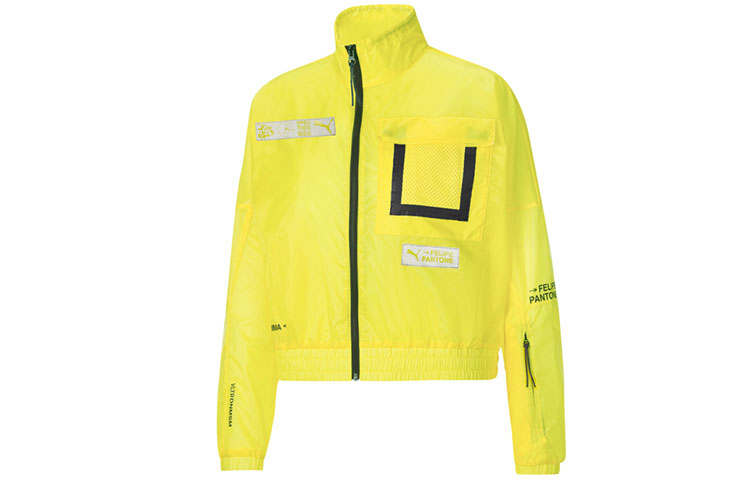 PUMA Jackets Women's Yellow Stand Collar Moderate Other