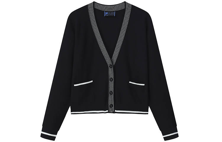 FILA Jackets Women's Legend Blue V Neck Moderate Other