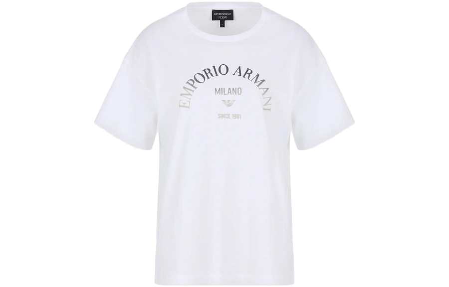 EMPORIO ARMANI T Shirts Women's Crew Neck Moderate Straight Fit