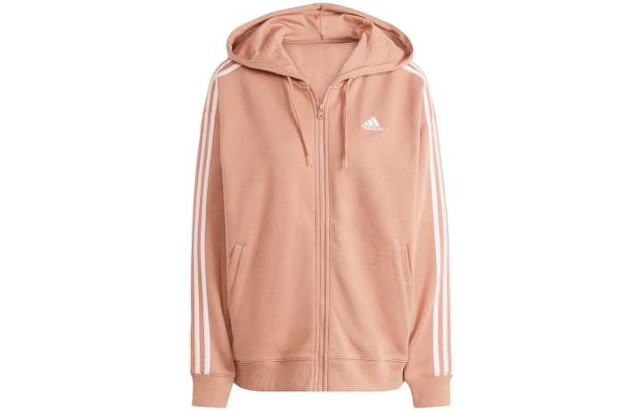 Adidas Adidas Sweatshirts Women's Light Pink Hooded Moderate Cardigan
