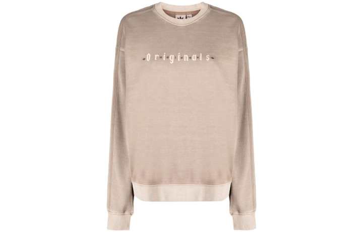 Adidas Adidas Sweatshirts Women's Light Brown Crew Neck Moderate Regular