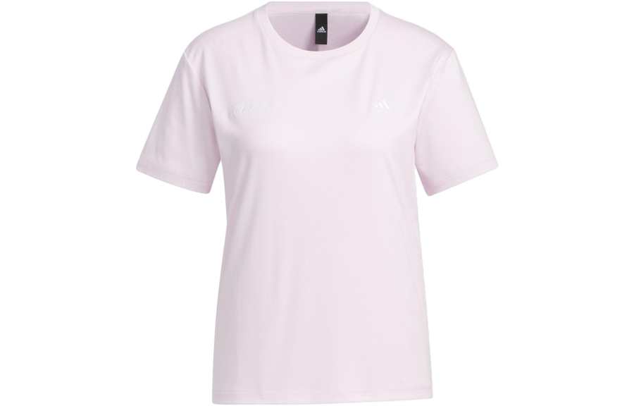Adidas Adidas T Shirts Women's Pink Crew Neck Moderate Straight Fit