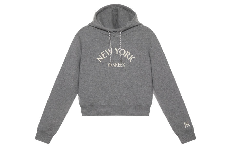 MLB New York Yankees MLB Preppy Style Collection 24FW Sweater Women's Dark Heather Gray