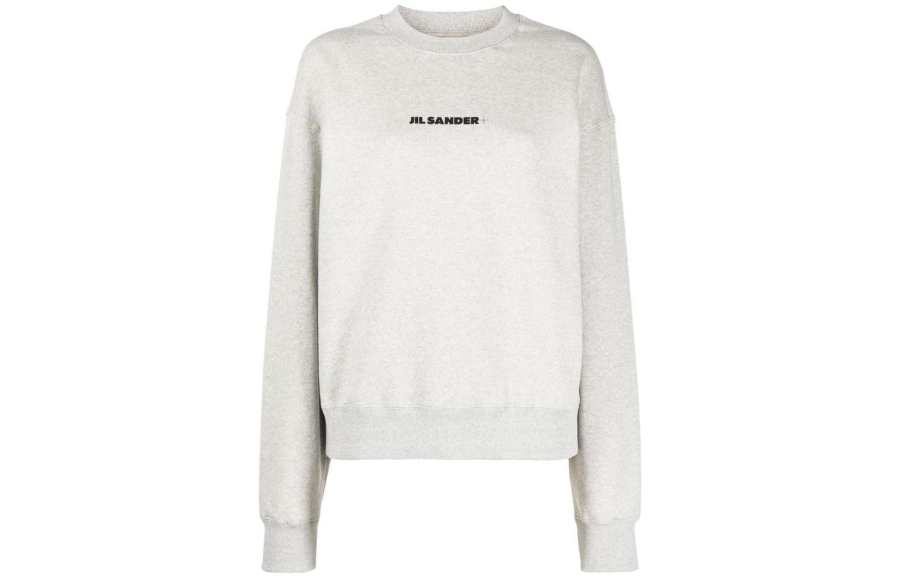 JIL SANDER + Logo Printed Crewneck Sweatshirt