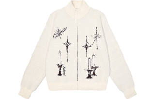 Madgood Knitwear Unisex Stand Collar Thickened Cardigan