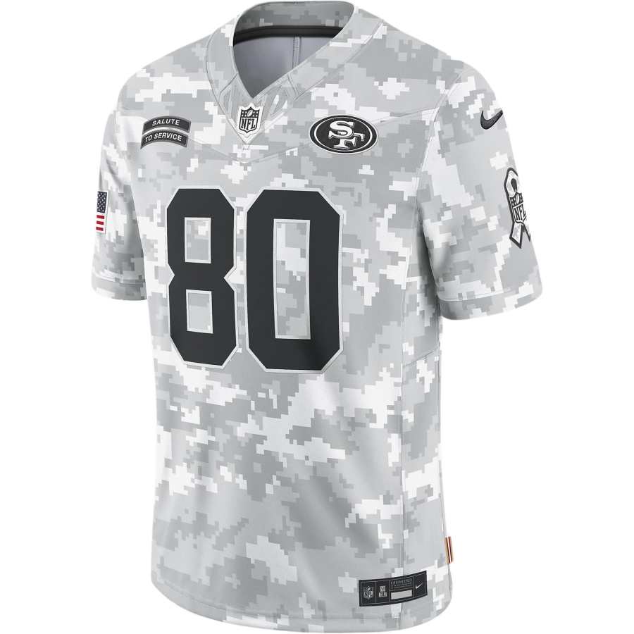 Nike Nike Jerry Rice San Francisco 49ers Salute To Service Men's Nike Dri FIT Nfl Limited Jersey