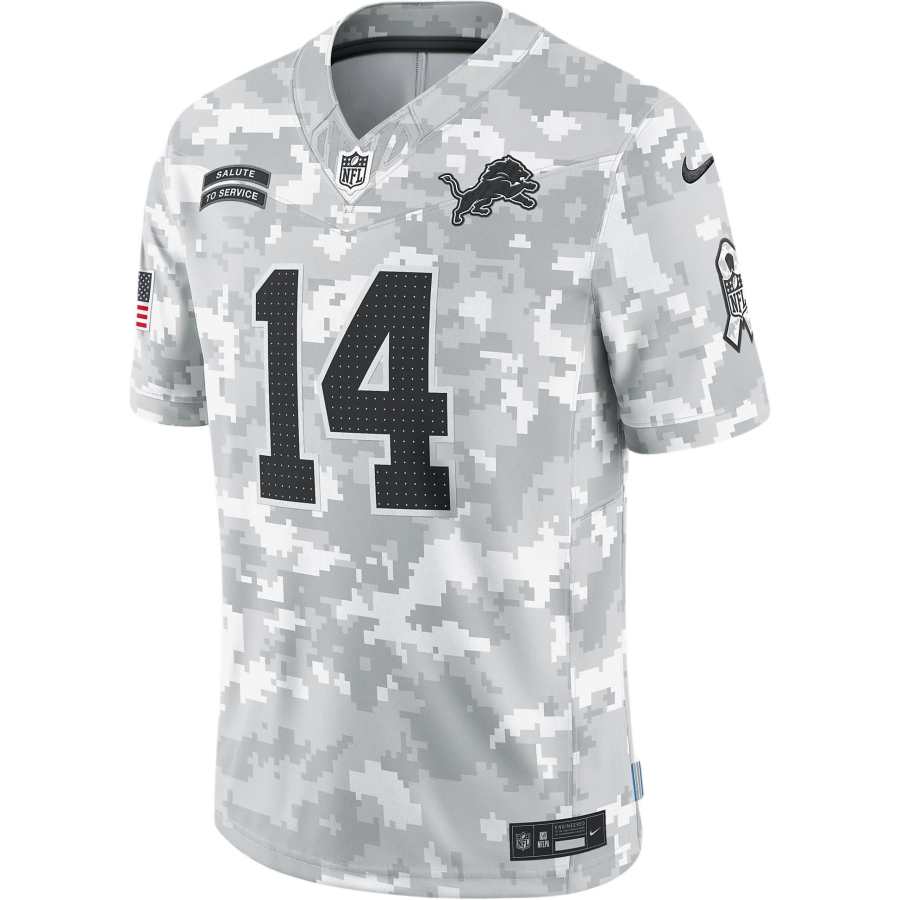 Nike Nike Dri FitNFL FW24 Aidan Hutchinson Detroit Lions Salute To Service Rugby Jersey Men's White