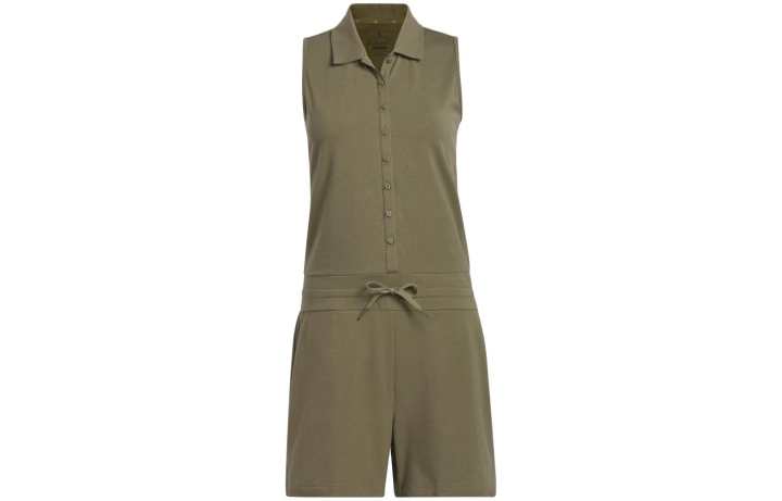Adidas Adidas Bodysuits Women's Olive Green Square Collar Straight Fit