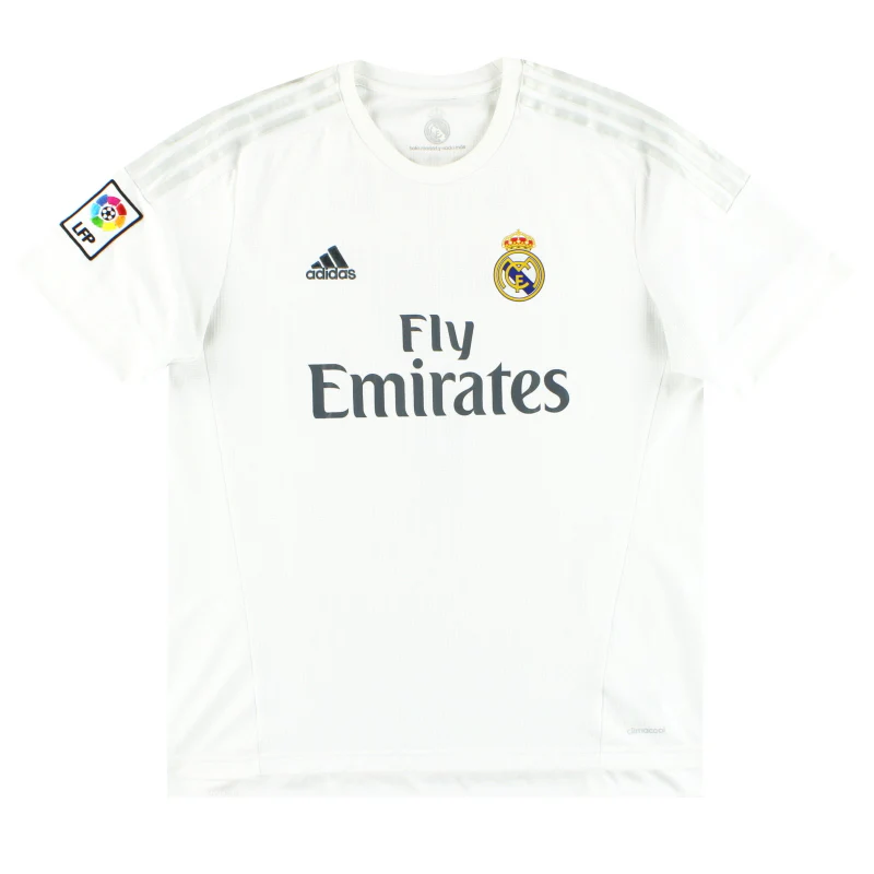 Adidas Adidas Real Madrid Home Shirt Ronaldo Soccer Jersey Men's White