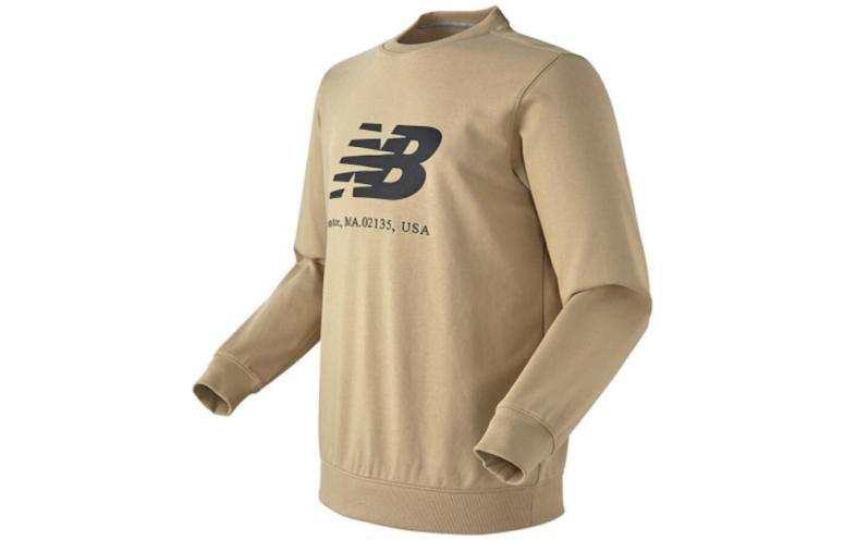 New Balance New Balance Sweatshirts Women's Light Brown Crew Neck Moderate Regular
