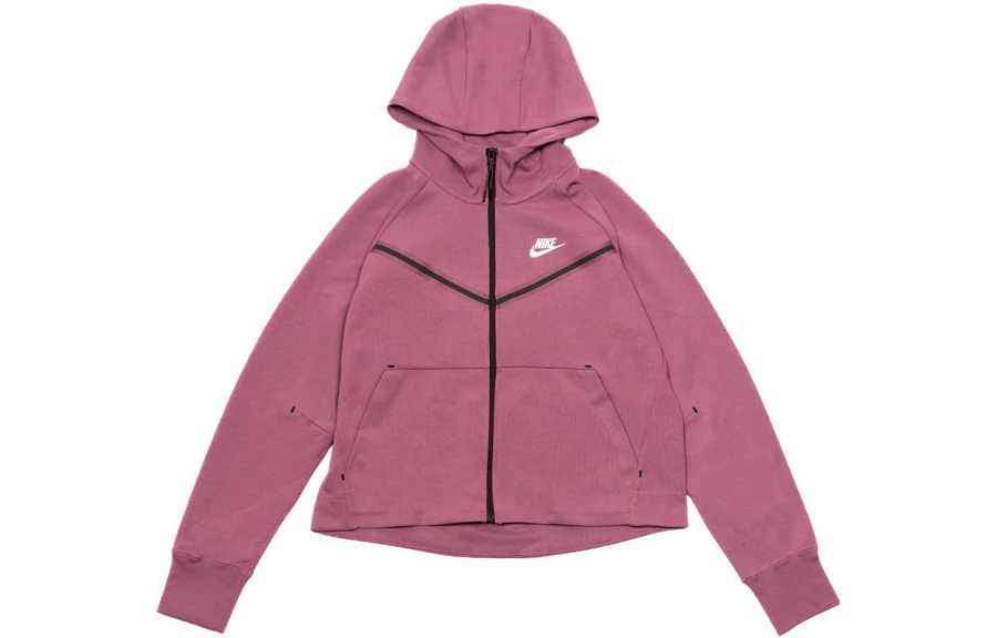 Nike Nike Sweatshirts Women's Purple Hooded Moderate Cardigan