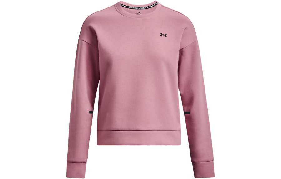 Under Armour Sweatshirts Women's Pink Crew Neck Moderate Regular
