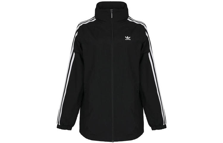 Adidas Originals Jackets Women's Black Hooded Moderate