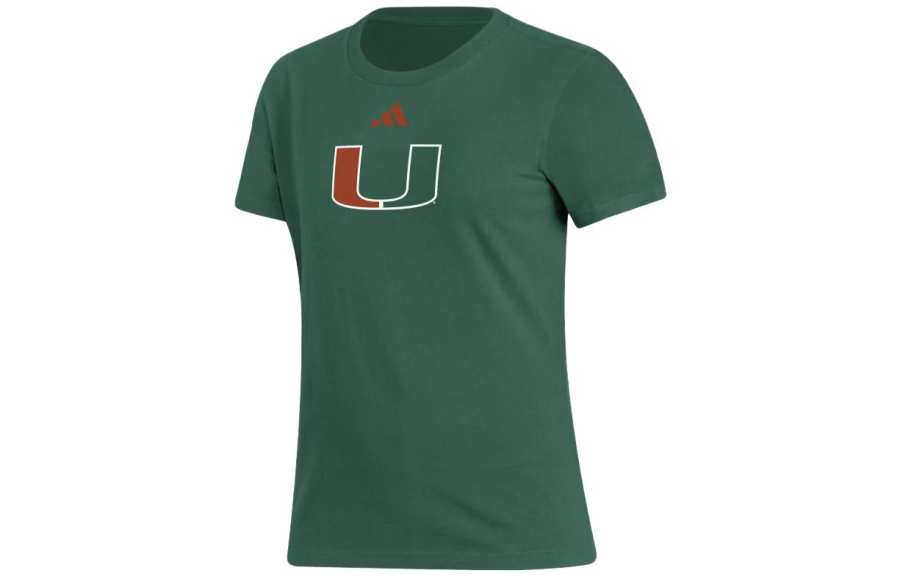 Adidas Adidas T Shirts Women's Green Crew Neck Moderate Other