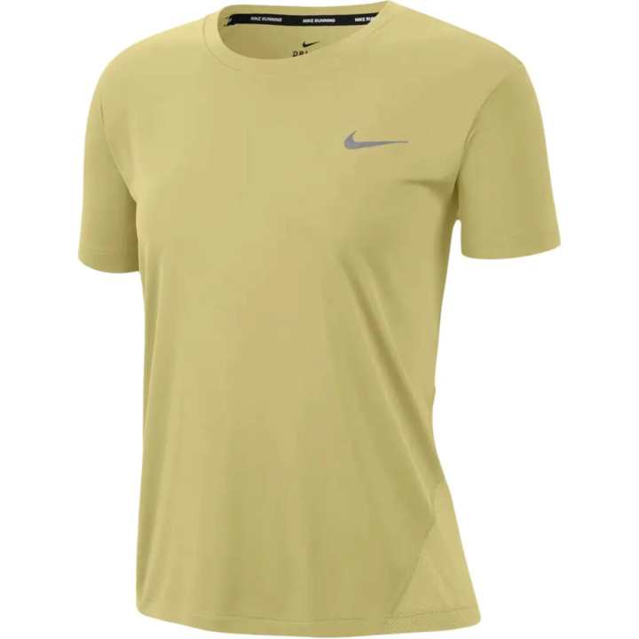 Nike Nike T Shirts Women's Green Crew Neck Moderate Straight Fit