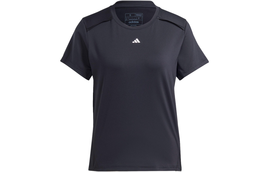 Adidas Adidas T Shirts Women's Black Crew Neck Moderate Straight Fit