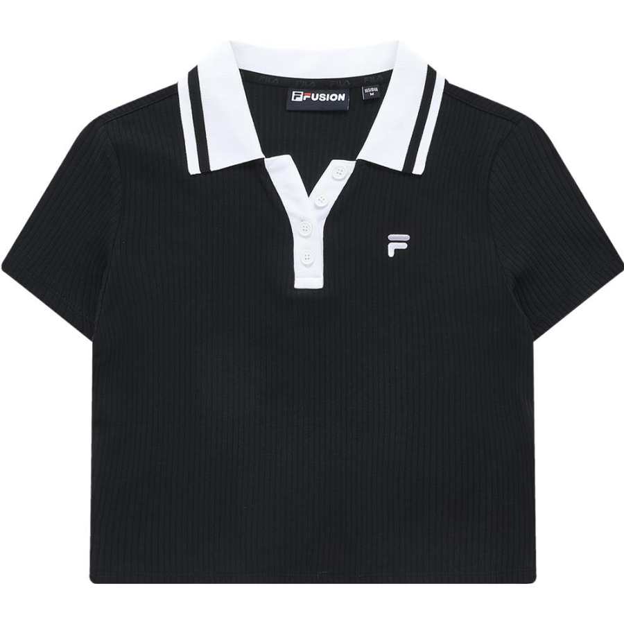 FILA FUSION Polo Shirt Women's Black