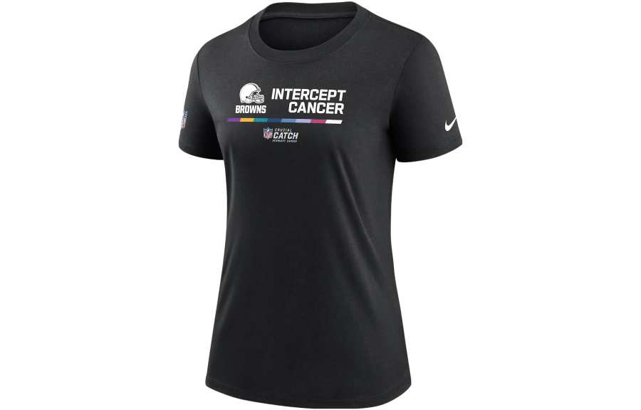 Nike Nike T Shirts Women's Black Crew Neck Moderate Straight Fit