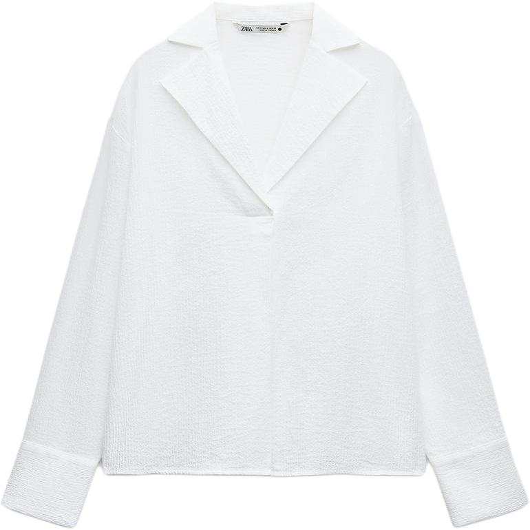 ZARA ZW Shirt Women's Frosted White
