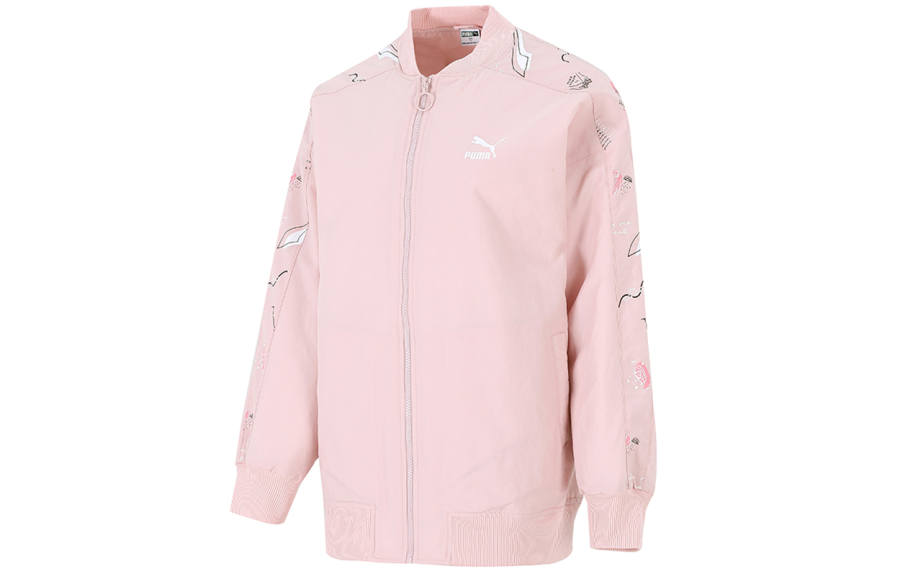 PUMA Jackets Women's Pink Stand Collar Moderate Other