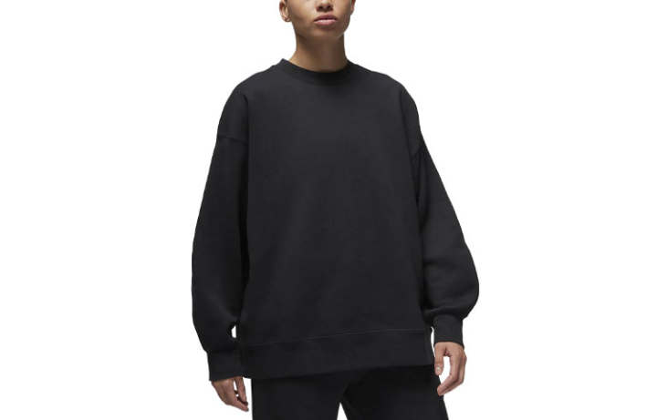 Jordan Jordan Flight Sweatshirts Women's Black Crew Neck Moderate Regular