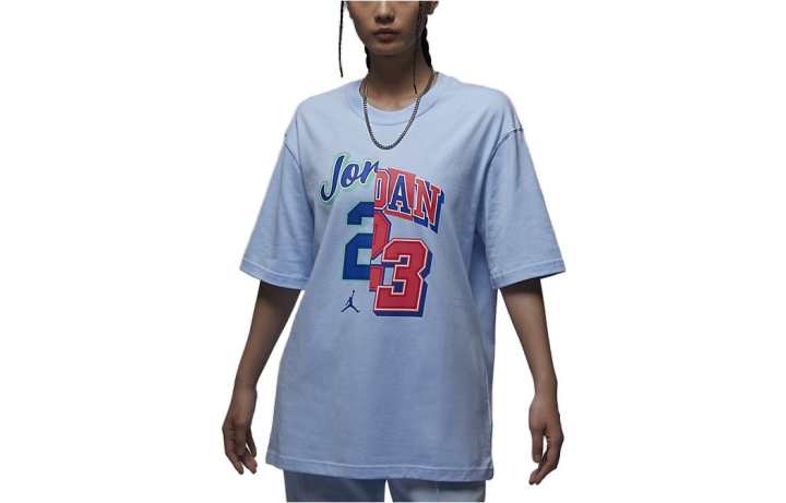 Jordan Jordan Drop Shoulder Sleeve T Shirt Women's Blue