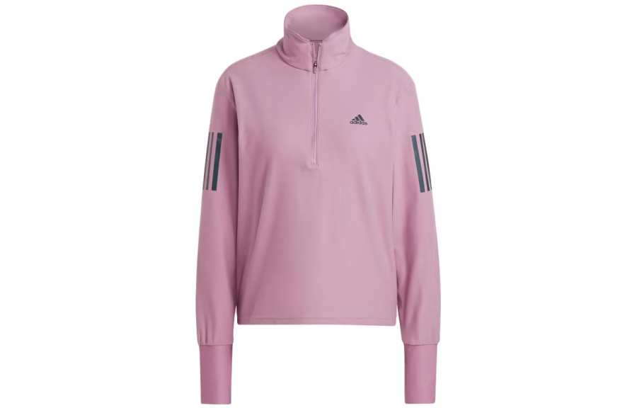 Adidas Adidas Sweatshirts Women's Orchid Powder Stand Collar Moderate Regular