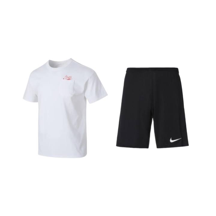Nike Nike Casual Sportswear Men's White/Black Crew Neck Moderate