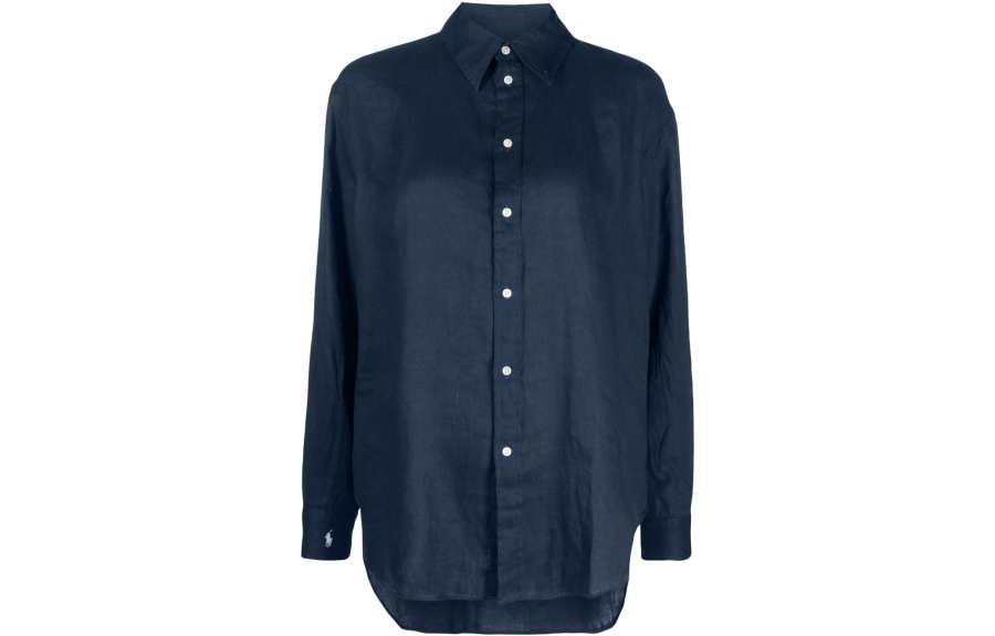 Polo Ralph Lauren Logo embroidered Long sleeve Linen Shirt