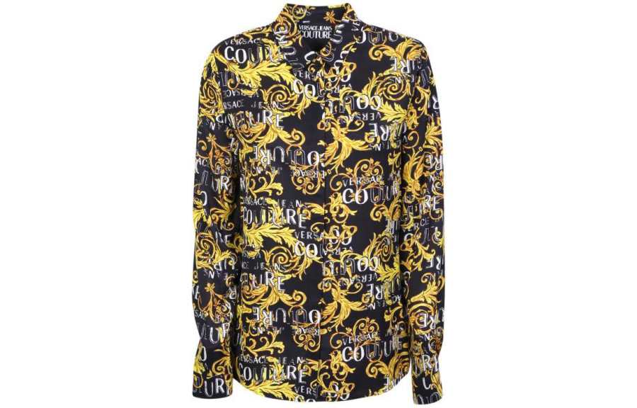 VERSACE JEANS Couture All Over Printed Long Sleeved Shirt