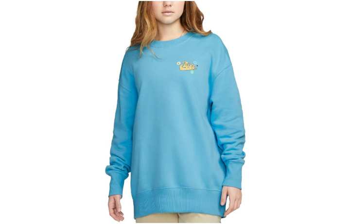 Nike Nike Sweatshirts Women's Lake Blue Crew Neck Moderate Other